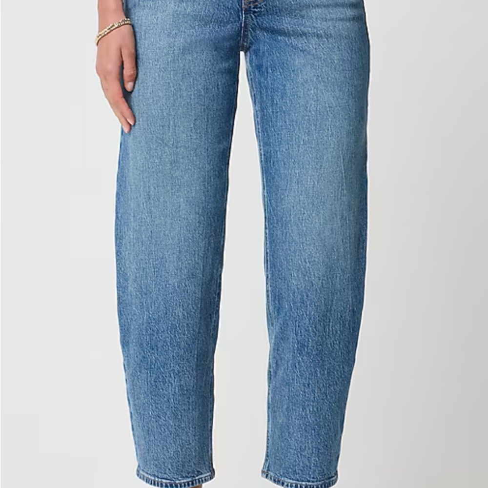 J. Crew Factory Women's barrel Leg Blue Jeans